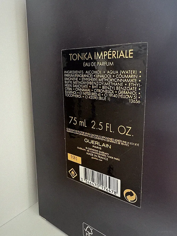 Guerlain Tonka Impériale Discontinued Eau de Parfum 75ml Older Formula, 9j01 Box