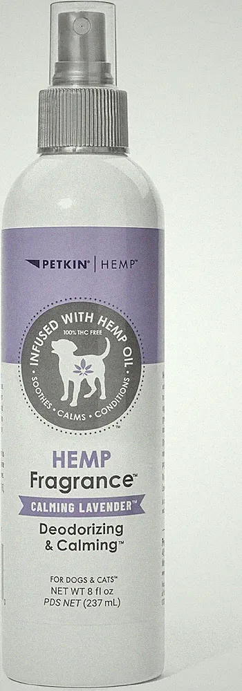 Petkin Hemp Fragrance for Dogs & Cats - with Hemp Oil & Lavender Extract, 8oz