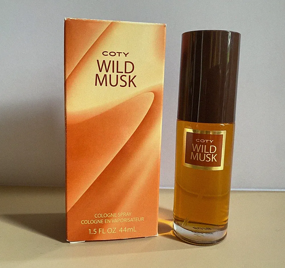 Vintage 1990s/early 2000s Coty Wild Musk Cologne Spray older formulation oakmoss