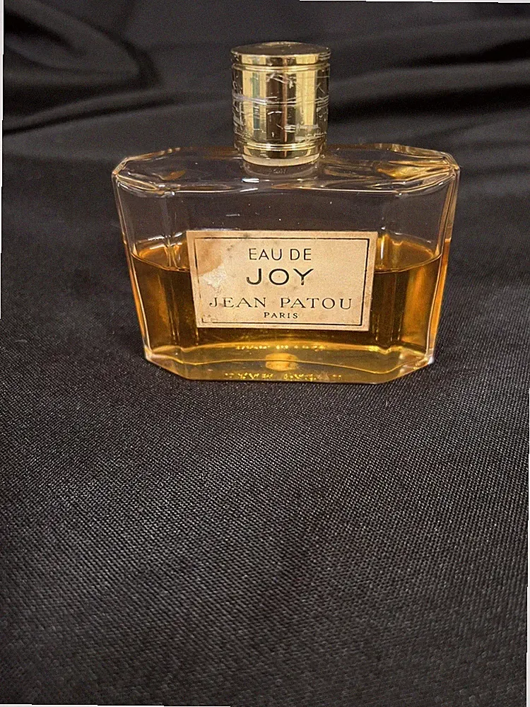 VINTAGE JEAN PATOU PARIS JOY EAU DE TOILETTE 3 OZ w OLDER GOLD LABEL BOTTLE