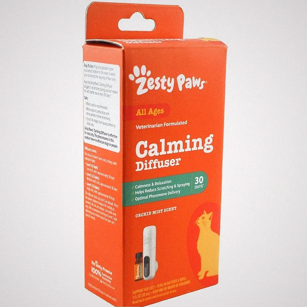Zesty Paws Calming Diffuser For Cats With Orchid Mist Scent Veterinarian Formula